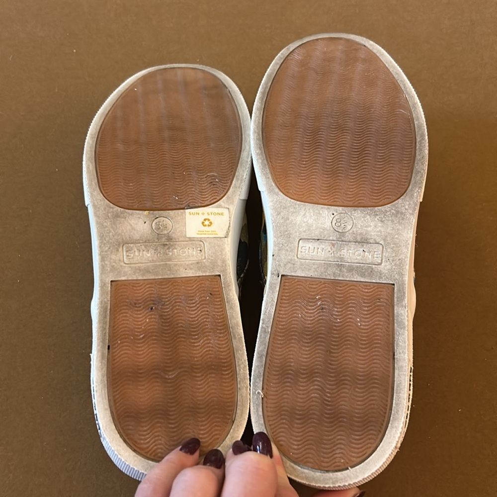 Sun & Stone Floral Camo Slip-On Sneakers Size 8.5 - Picture 3 of 15